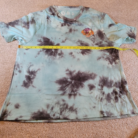 Neff Mens T-Shirt Large Tie Dye 3 Eyed Tiger Back Graphic Skater Streetwear NEW - Picture 6 of 12